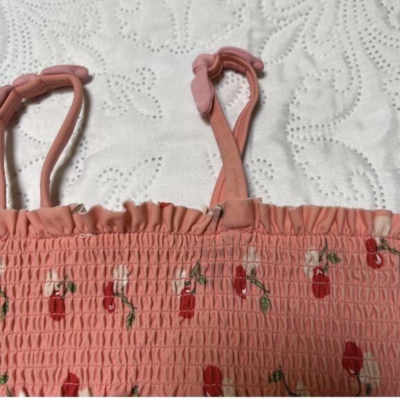 Janie And Jack Smocked Cherry Swim Suit Size 24m - Picture 7 of 8